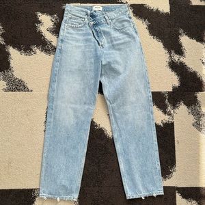 Agolde criss cross jeans